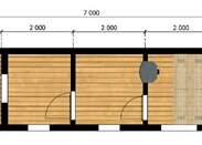 Мобильная баня с крыльцом 7x2.3 «Барн 4»