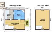 Проект каркасной бани 6x6 «Дарья»