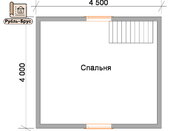 Проект дома из бруса 6х6 «Эльдар»