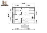 Проект бани 6x4.5 «Елена»