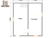 Проект дома из бруса 6х7 «Глеб»