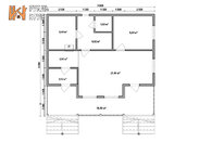 Проект каркасной бани 9x8.5 «Клавдия»