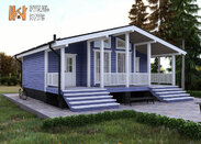 Проект каркасной бани 9x8.5 «Клавдия»