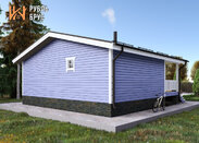 Проект каркасной бани 9x8.5 «Клавдия»