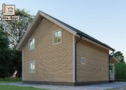 Проект каркасного дома 8x8 «Лев»