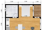 Модульный дом с крыльцом 6х4,5 «Барн 22»