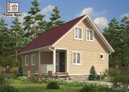 Проект дома из бруса 7.5х9 «Яков»