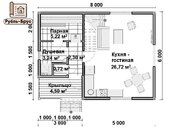 Проект бани 6x8 «Злата»