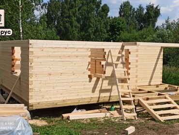 Баня из бруса 6x9 в Дмитрове