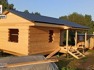 Баня из бруса 6x9 в Дмитрове