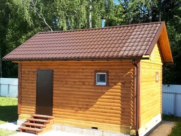 Баня из проф. бруса 140х140 мм.