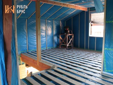 Каркасный дом 12.4х11 в г. Бокситогорск