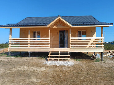 Каркасный дом в Барыбино 8х9