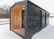 Мобильная баня с крыльцом 7x2.3 «Барн 4»